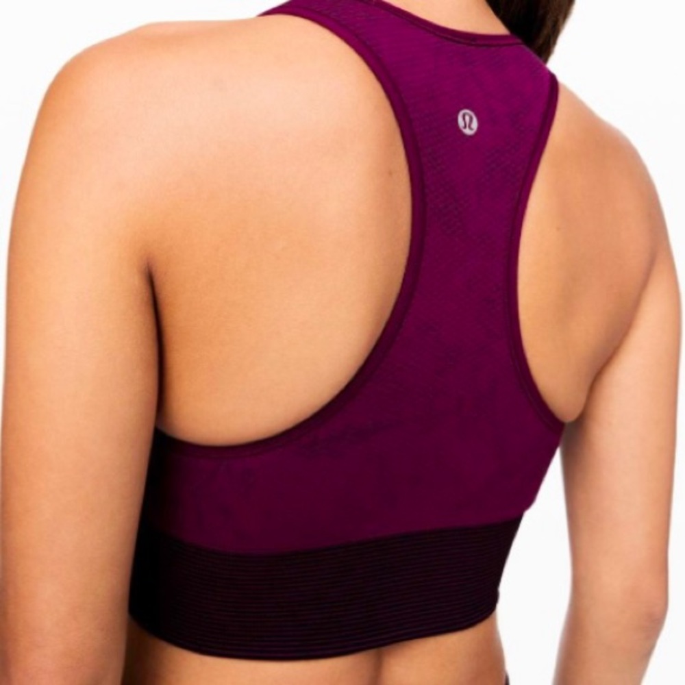 LULULEMON Athletica Ebb To Train Bra Wash in Marvel/Black/Black Sportsbra 10